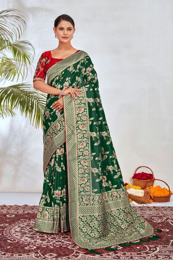 Zari Wedding Banarasi Silk Traditional Saree