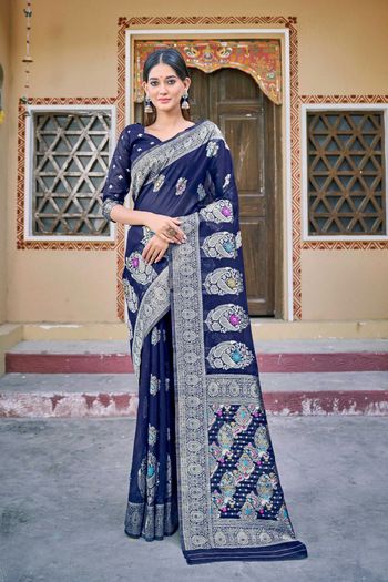 Cotton Fabric Classic Saree For Reception