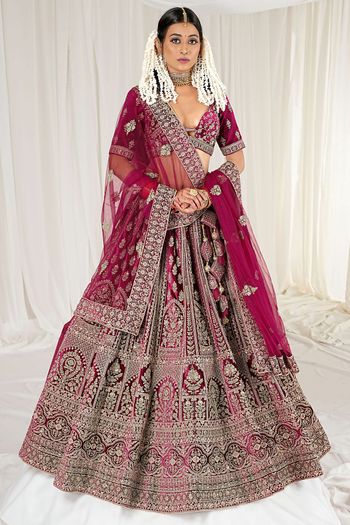 Elegance Never Goes out of Style with Ninecolours' Bridal Lehenga Choli