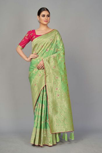 Zari Wedding Banarasi Silk Traditional Saree