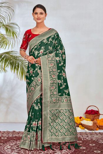 Zari Wedding Banarasi Silk Traditional Saree