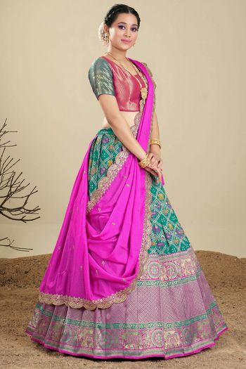 Zari Weaving Work Silk Semi Stitched Saree SR02290506