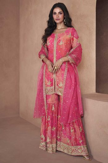 Georgette Embroidered Readymade Salwar Suits  SM05540463