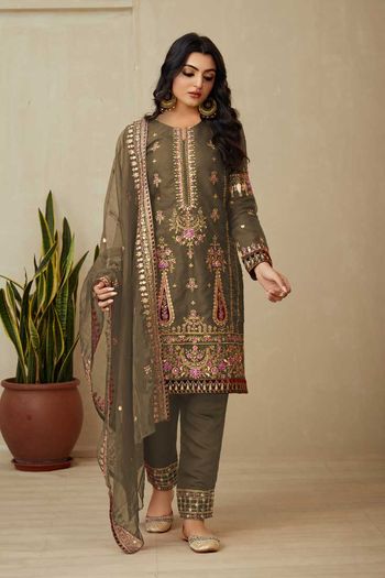 Shop Designer Pant Style Salwar Suits Online at Ninecolours