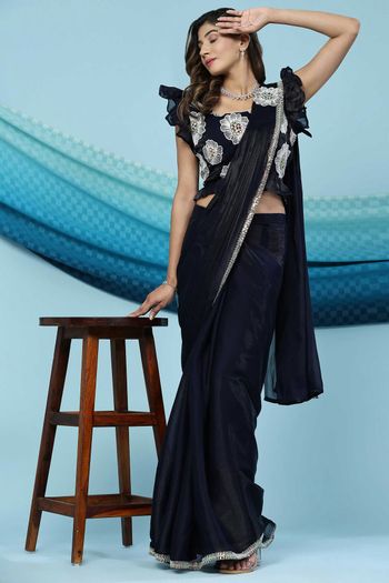 Sequence Saree | Saree with Stitched Blouse | Designer Saree | Bollywo –  Vara Vastram