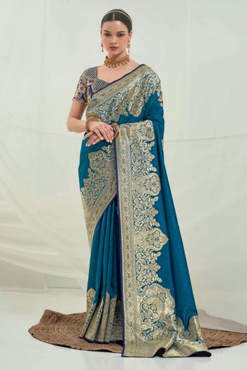 Banarasi Silk Woven Sarees SR054110367
