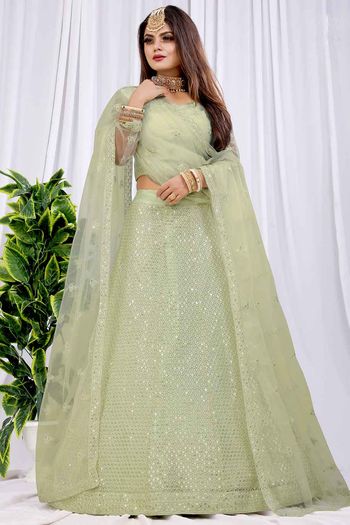 Butterfly Net Embroidery Lehenga Choli LD054110039