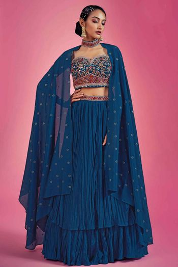 Net Embroidery Lehenga Choli LD054112288