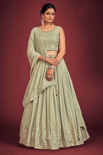 Georgette Embroidery Lehenga Choli LD054110019