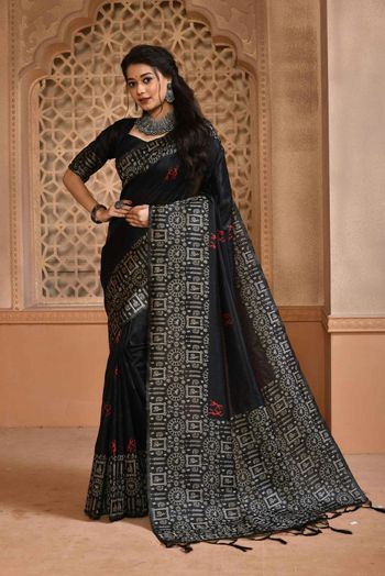 Raw Silk Woven Sarees SR054110287