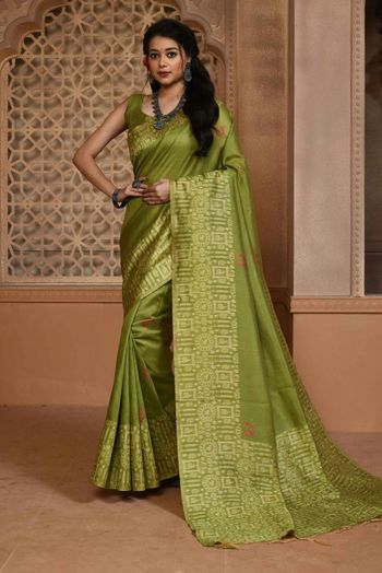 Raw Silk Woven Sarees SR054110291