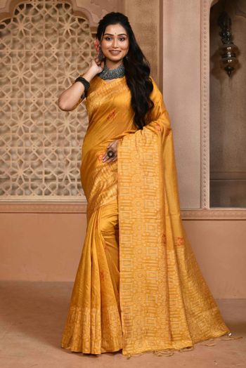 Raw Silk Woven Sarees SR054110296