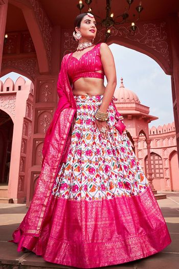 Multicolored Lehenga Choli In Digital Print 2962LG10