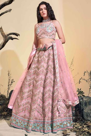 Georgette Embroidery Lehenga Choli