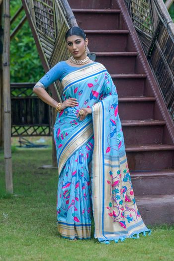 Banarasi Silk Saree with Zari work SR05649364