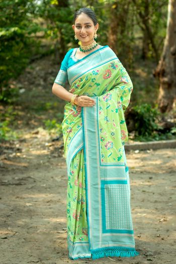 Banarasi Silk Saree with Zari work SR05649345