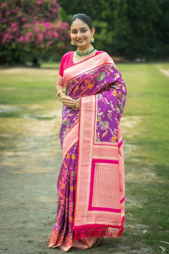 Banarasi Silk Saree with Zari work SR05649346