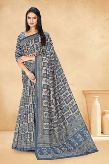 Chanderi Saree with Digital Print work SR05649298