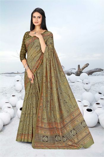 Chanderi Saree with Digital Print work SR05649300