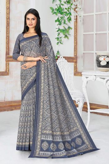 Chanderi Saree with Digital Print work SR05649301