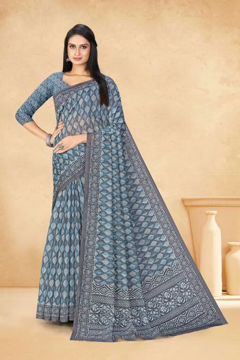 Chanderi Saree with Digital Print work SR05649303