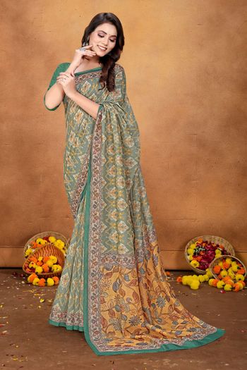 Chanderi Saree with Digital Print work SR05649466