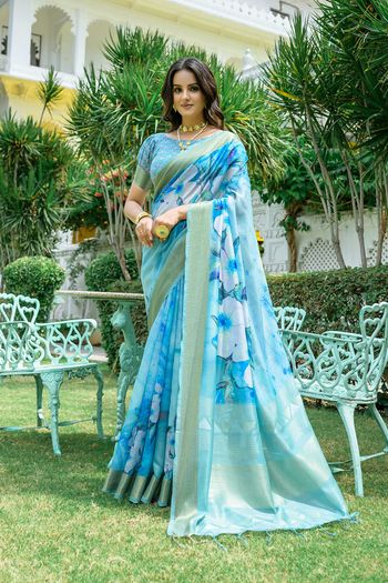 Cotton Saree with Digital Print work SR05649278