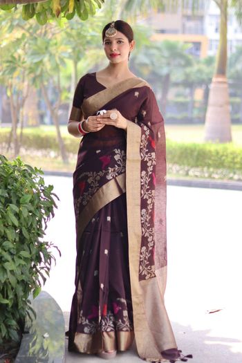 Cotton Silk Saree with Woven work SR05649262