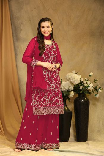 Georgette Salwar Suit with Embroidery work SM05649129