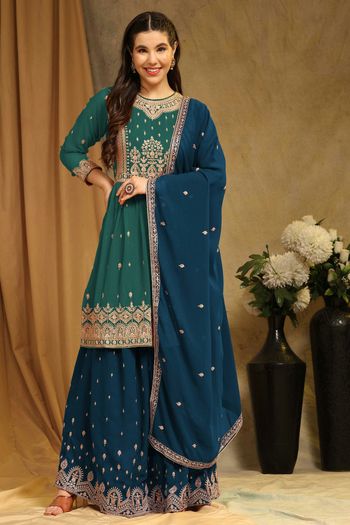 Georgette Salwar Suit with Hand work SM05649092