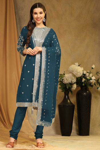 Georgette Salwar Suit with Sequins work SM05649101