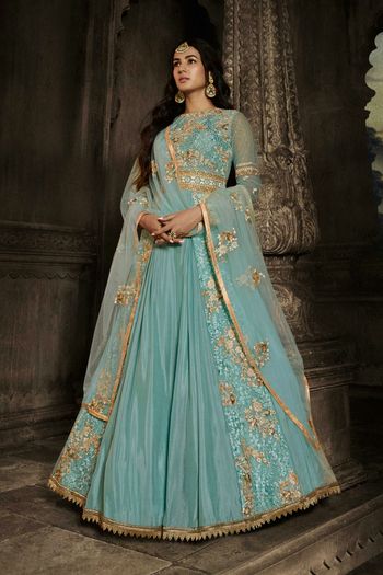 Georgette Saree with Embroidery work SR05649453