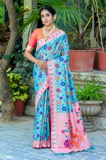 Kanjivaram Silk Saree with Woven work SR05649221