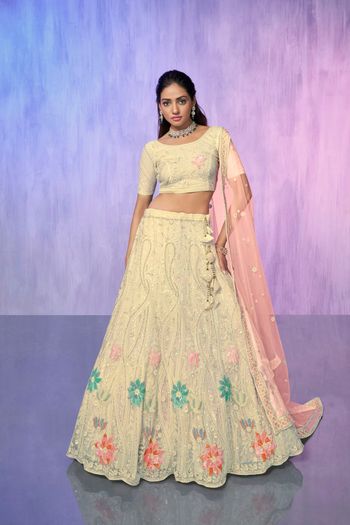 Net Lehenga Choli with Embroidery work LD05649000