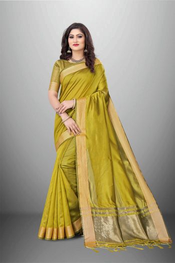 Organza Saree with Zari work SR05649377