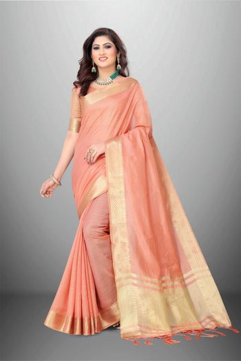 Organza Saree with Zari work SR05649306