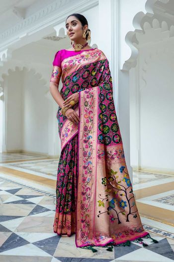 Paithani Silk Saree with Woven work SR05649196