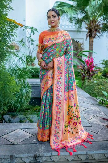 Paithani Silk Saree with Woven work SR05649197