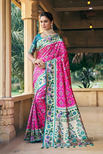 Patola Silk Saree with Woven work SR05649286