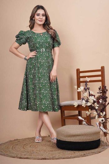 Rayon Readymade Kurti with Printed work KR05648956