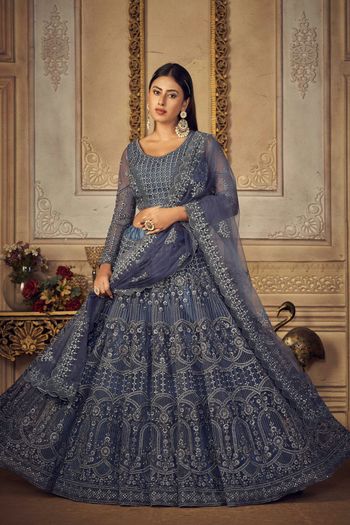 Silk Lehenga Choli with Stone work LD05648978