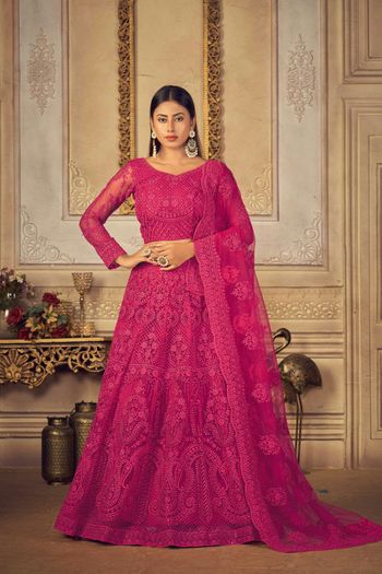 Silk Lehenga Choli with Stone work LD05648977