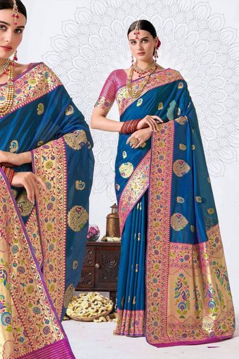 Silk Saree with Woven work SR05649383