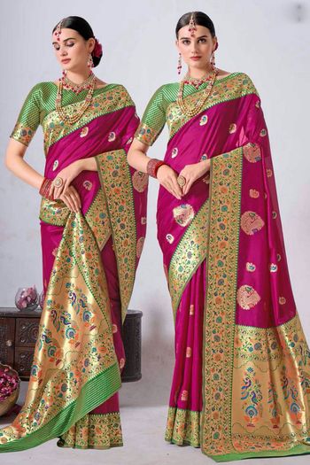 Silk Saree with Woven work SR05649382