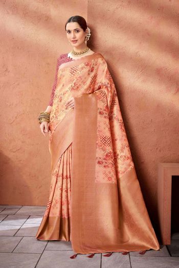 Silk Saree with Woven work SR05649401