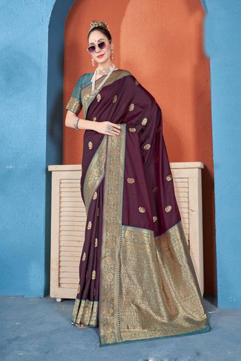 Silk Saree with Woven work SR05649387