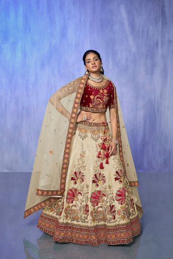 Velvet Lehenga Choli with Embroidery work LD05648995