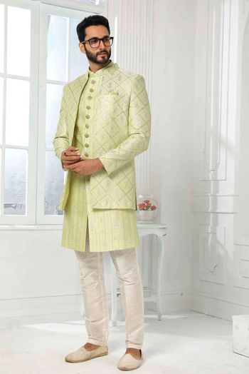 Soft Cotton Kurta Pajama In Green Colour-KP5600052