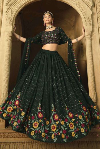 Georgette Embroidery Lehenga Choli