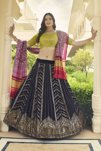 Georgette Embroidery Lehenga Choli